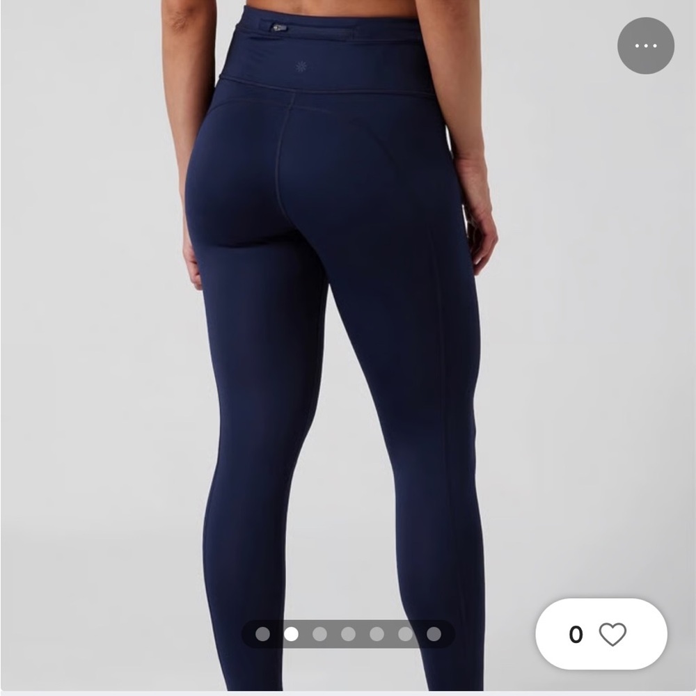 Athleta Accelerate 7/8 Tight Legging in Navy Women’s Size Small *Tall - Picture 1 of 7